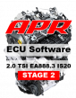 APR Stage 2 336 HP 550 Nm úprava riadiacej jednotky chiptuning Škoda Octavia 3 RS 245 2.0 TSI - S APR 1.dielom výfuku