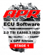 APR Stage 1 279 HP 424 Nm úprava riadiacej jednotky chiptuning AUDI TT 8S FWD 2.0 TSI s GPF filtrom pevných častíc