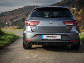 Catback výfuk Seat Leon 5F ST Cupra 2.0 TSI 280/290HP (2015->) Milltek Sport SSXSE175 - bez rezonátora / okrúhle čierne koncovky