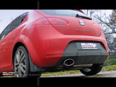 Catback výfuk Seat Leon 1P Cupra 2.0T FSI 240HP (2006-2011) Milltek Sport SSXSE118 - s rezonátorom / oválna leštená koncovka - s EC schválením