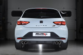 Catback výfuk Seat Leon 5F Cupra 2.0 TSI 280/290HP (2014-2017) Milltek Sport SSXSE165 - s rezonátorom / okrúhle leštené koncovky