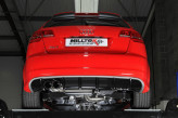 Klapkový catback výfuk Audi 8P RS3 2.5 TFSI Sportback S Tronic (2011-2012) Milltek Sport SSXAU321 - bez rezonátora / okrúhle čierne koncovky