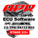 APR Stage 2/2+ 285 HP 434 Nm úprava riadiacej jednotky chiptuning AUDI A3 8P TT 8J 2.0 TFSI - S APR 1. dielom výfuku