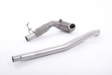 Milltek Sport Downpipe 1. diel výfuku AWD VW Golf 7 R SEAT Leon ST Cupra 5F AUDI S3 8V - s HJS športovým katalyzátorom na sériový catback