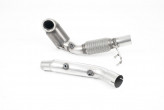 Milltek Sport Downpipe 1. diel výfuku FWD ŠKODA Octavia III RS VW Golf 7 GTI TCR Performance SEAT Leon Cupra 5F s GPF - s HJS športovým katalyzátorom a bez GPF na sériový catback