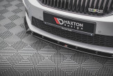 Maxton Design spoiler predného nárazníka ŠKODA Octavia III RS pred FL Ver.3 - čierny lesklý