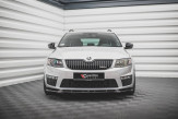 Maxton Design spoiler predného nárazníka ŠKODA Octavia III RS pred FL Ver.3 - čierny lesklý