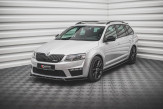 Maxton Design spoiler predného nárazníka ŠKODA Octavia III RS pred FL Ver.3 - čierny lesklý