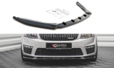 Maxton Design spoiler predného nárazníka ŠKODA Octavia III RS pred FL Ver.3 - carbon look