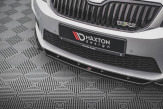 Maxton Design spoiler predného nárazníka ŠKODA Octavia III RS pred FL Ver.4 - čierny lesklý