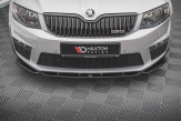 Maxton Design spoiler predného nárazníka ŠKODA Octavia III RS pred FL Ver.4 - carbon look