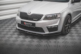 Maxton Design spoiler predného nárazníka ŠKODA Octavia III RS pred FL Ver.4 - carbon look