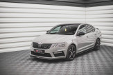 Maxton Design spoiler predného nárazníka ŠKODA Octavia III RS po FL Ver.1 - čierny lesklý