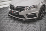 Maxton Design spoiler predného nárazníka ŠKODA Octavia III RS po FL Ver.2 - čierny lesklý