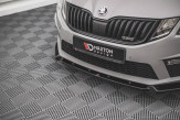 Maxton Design spoiler predného nárazníka ŠKODA Octavia III RS po FL Ver.2 - čierny lesklý