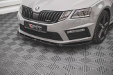 Maxton Design spoiler predného nárazníka ŠKODA Octavia III RS po FL Ver.3 - čierny lesklý