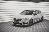 Maxton Design spoiler predného nárazníka ŠKODA Octavia III RS po FL Ver.3 - čierny lesklý