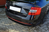 Maxton Design bočné spoilery zadného nárazníka ŠKODA Octavia III RS pred/po FL liftback/kombi - carbon look