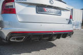 Maxton Design spoiler zadného nárazníka ŠKODA Octavia III RS pred/po FL liftback/kombi benzín Ver.2 - čierny lesklý