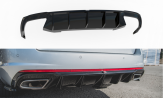Maxton Design spoiler zadného nárazníka ŠKODA Octavia III RS pred/po FL liftback/kombi benzín Ver.2 - čierny lesklý