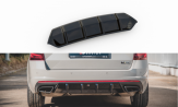 Maxton Design spoiler zadného nárazníka ŠKODA Octavia III RS pred/po FL liftback/kombi Ver.1 - čierny lesklý