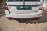 Maxton Design spoiler zadného nárazníka ŠKODA Octavia III RS pred/po FL liftback/kombi Ver.1 - čierny lesklý