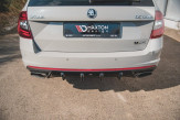 Maxton Design spoiler zadného nárazníka ŠKODA Octavia III RS pred/po FL liftback/kombi Ver.1 - carbon look