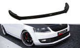 Maxton Design spoiler predného nárazníka ŠKODA Octavia III pred FL Ver.2 - carbon look 