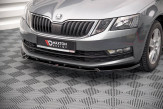 Maxton Design spoiler predného nárazníka ŠKODA Octavia III po FL Ver.1 - čierny lesklý 