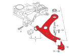 Verkline predné priečne trubkové ramená (s modifikovanou kinematikou) MQB - ŠKODA Octavia III RS, VW Golf 7 R GTI Performance, AUDI A3 S3 8V, SEAT Leon 5F Cupra FR 