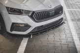 Maxton Design spoiler predného nárazníka ŠKODA Octavia IV RS Ver.1 - carbon look