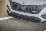 Maxton Design spoiler predného nárazníka + krídielka ŠKODA Octavia IV RS Ver.2 - čierny lesklý