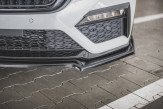 Maxton Design spoiler predného nárazníka + krídielka ŠKODA Octavia IV RS Ver.2 - čierny lesklý