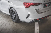 Maxton Design bočné spoilery zadného nárazníka ŠKODA Octavia IV RS Ver.1 - čierny lesklý