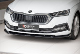 Maxton Design spoiler predného nárazníka ŠKODA Octavia IV kombi / liftback Ver.1 - čierny lesklý