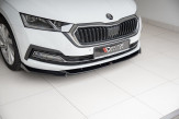 Maxton Design spoiler predného nárazníka ŠKODA Octavia IV kombi / liftback Ver.1 - čierny lesklý