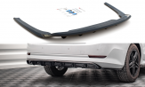 Maxton Design stredový spoiler zadného nárazníka (s vertikálnym rebrovaním) ŠKODA Octavia IV kombi / liftback - carbon look