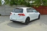 Maxton Design bočné spoilery zadného nárazníka VW Golf VII - čierny lesklý