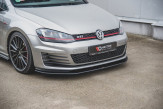 Maxton Design spoiler predného nárazníka RACING DURABILITY VW Golf VII GTI - čierny