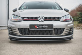 Maxton Design spoiler predného nárazníka RACING DURABILITY VW Golf VII GTI - čierny