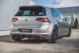 Maxton Design bočné prahové lišty RACING DURABILITY VW Golf VII GTI - čierno červený