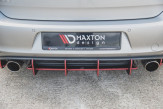 Maxton Design difúzor zadného nárazníka RACING DURABILITY VW Golf VII GTI Ver.1 - čierno červený