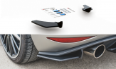 Maxton Design bočné spoilery zadného nárazníka RACING DURABILITY VW Golf VII GTI Ver.1 - červený