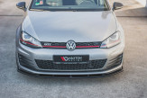 Maxton Design spoiler predného nárazníka VW Golf VII GTI Ver.1 - čierny lesklý