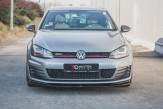 Maxton Design spoiler predného nárazníka VW Golf VII GTI Ver.1 - čierny lesklý