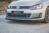 Maxton Design spoiler predného nárazníka VW Golf VII GTI Ver.1 - čierny lesklý