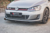 Maxton Design spoiler predného nárazníka VW Golf VII GTI Ver.2 - čierny lesklý