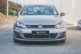 Maxton Design spoiler predného nárazníka VW Golf VII GTI Ver.2 - čierny lesklý