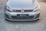 Maxton Design spoiler predného nárazníka VW Golf VII GTI Ver.2 - čierny lesklý