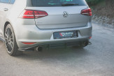 Maxton Design bočné spoilery zadného nárazníka VW Golf VII GTI Ver.2 - čierny lesklý